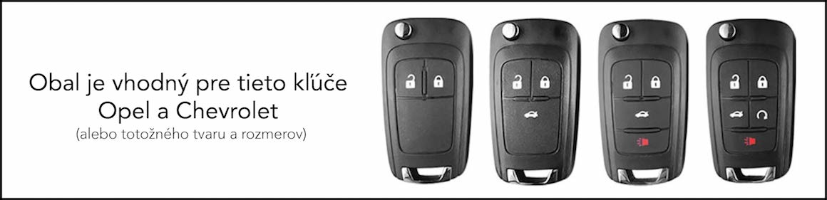 Luxria Car Key Case I - Ochranný obal pre klúče značky Opel a Chevrolet banner